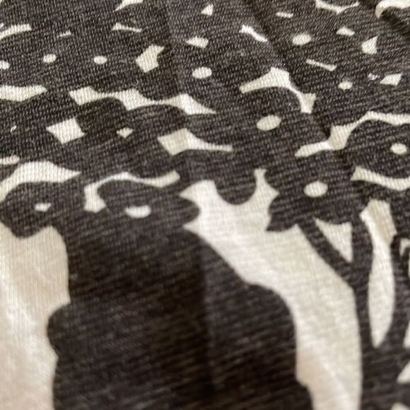 Theory Cream Botanical Print Cowl Neck Top Floral Short Sleeve Designer Sz SP - Picture 8 of 8